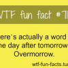 overmorrow meaning
