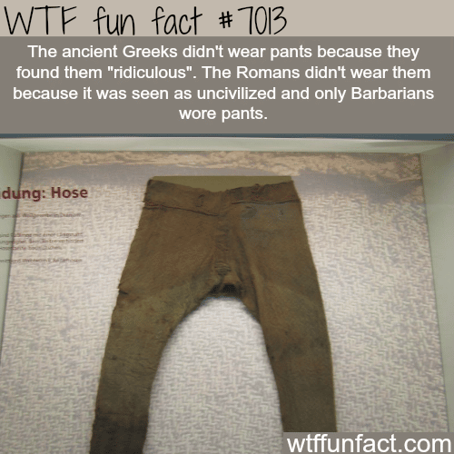Pants - WTF fun facts
