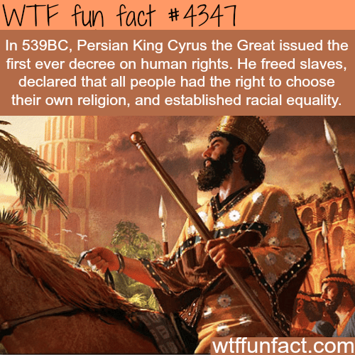 Persian King Cyrus the Great -  WTF fun facts