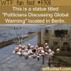 politician discussing global warming wtf fun