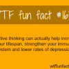 postive thinking wtf fun facts