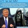 president trump inauguration speech wtf fun fact
