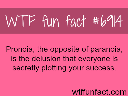 Pronoia - WTF fun fact