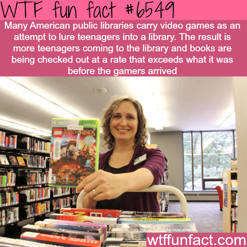 Public libraries add video games to get more teens to read - WTF fun facts