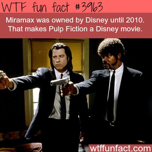 Pulp Fiction is a Disney movie - WTF fun facts
