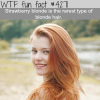 rarest type blonde hair wtf fun facts