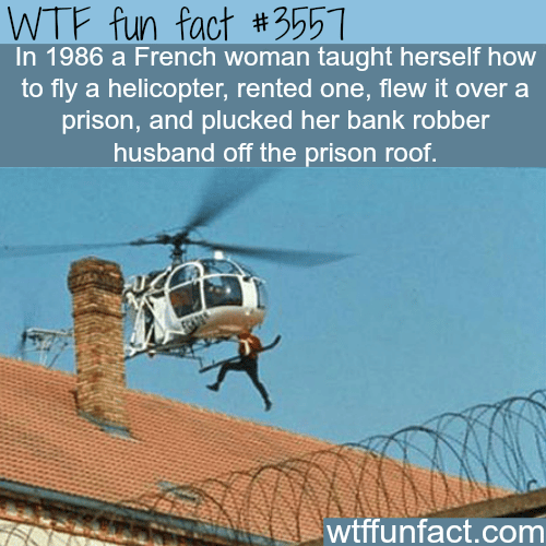 Real life prison escape using a helicopter - WTF fun facts