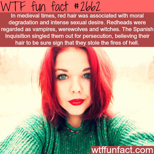Red hair in medieval times - WTF fun facts