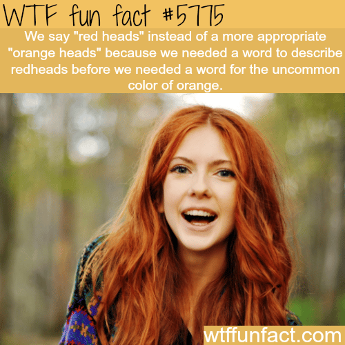 Red heads - WTF fun facts
