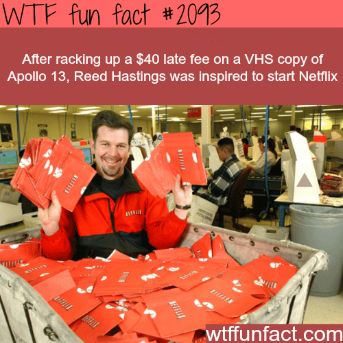 Reed Hastings Idea of Netflix - WTF fun facts