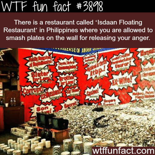 Restaurant in the Philippines where you can smash the plates - WTF fun facts