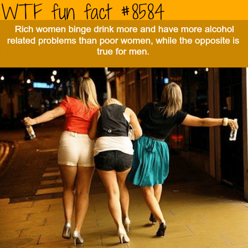 Rich Women are more likely to - WTF fun facts