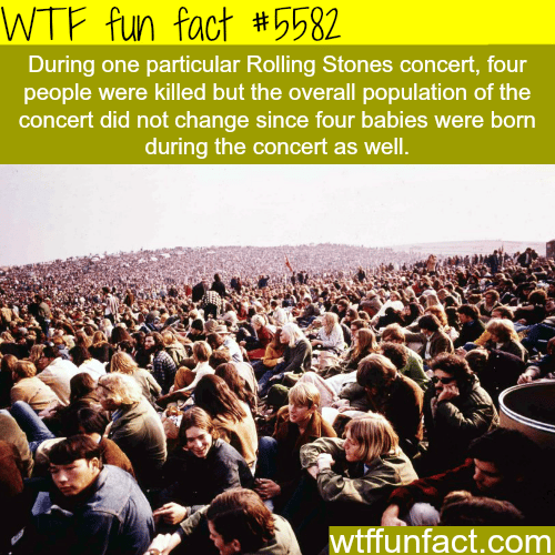 Rolling Stones concert - WTF fun facts