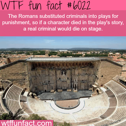 Roman theater - WTF fun facts