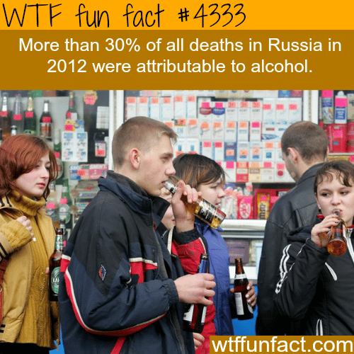 Russia and alcohol -  WTF fun facts