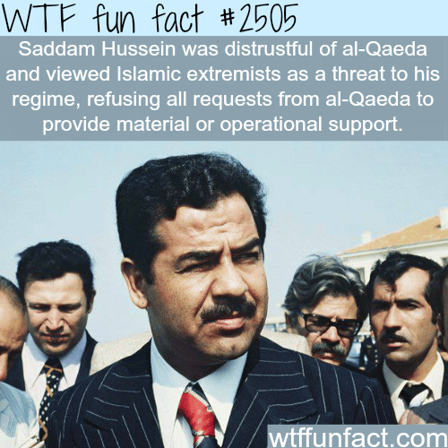 Saddam Hussein and Al-Qaeda - WTF fun facts