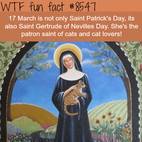 Saint Gertrude of Nevilles Day - WTF fun facts