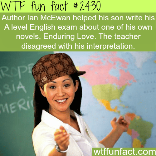 Scumbag teacher - WTF fun facts
