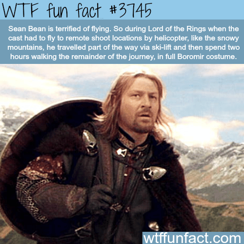 Sean Bean as Boromir - WTF fun facts