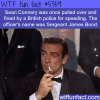 sean connery got pulled over by james bond wtf