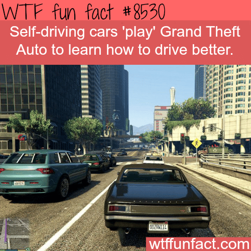 Self-driving cars ‘play’ Grand Theft Auto to learn to drive - WTF fun facts