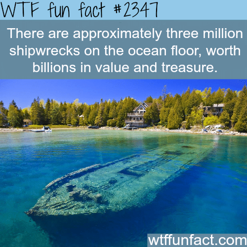 shipwrecks and treasures - WTF fun facts