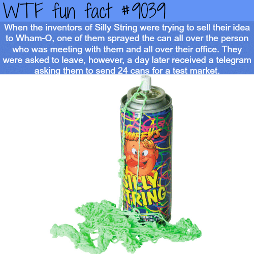 Silly String - WTF fun facts