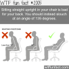 sitting stright upright in your chair is bad
