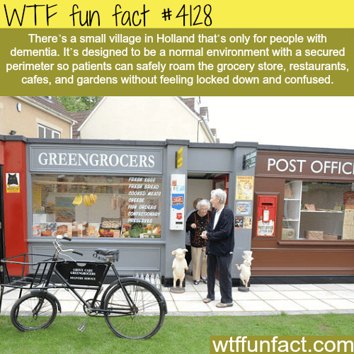 Small village in Holland designed for people with Dementia -  WTF fun facts