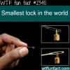 smallest lock in the world