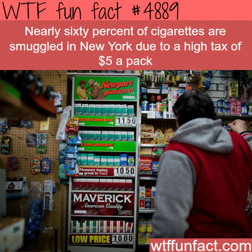 Smuggled cigarettes in New York  -