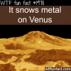snowing metal on venus