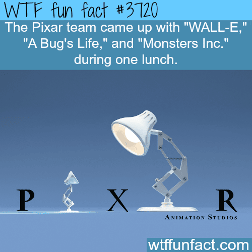 Some amazing facts about Pixar -  WTF fun facts