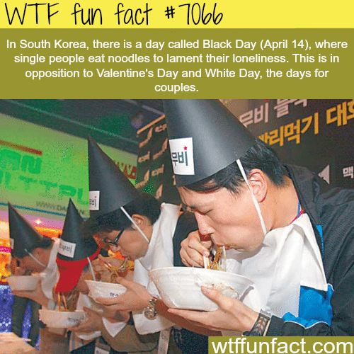 South Korea’s Black Day - WTF fun facts