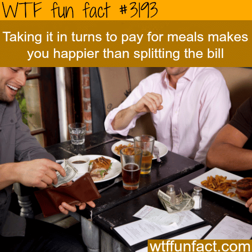 Split the bill or pay it all? -  WTF fun facts