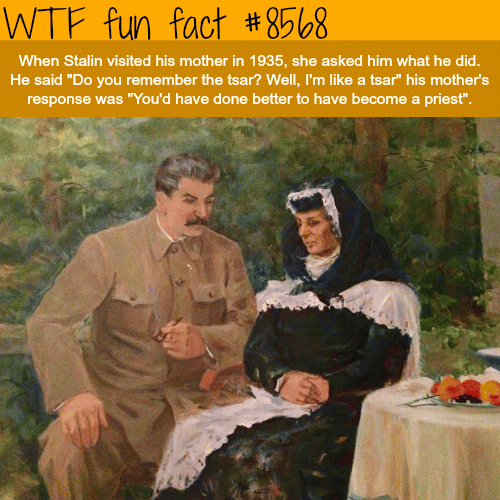 Stalin visit’s his mother - WTF fun facts