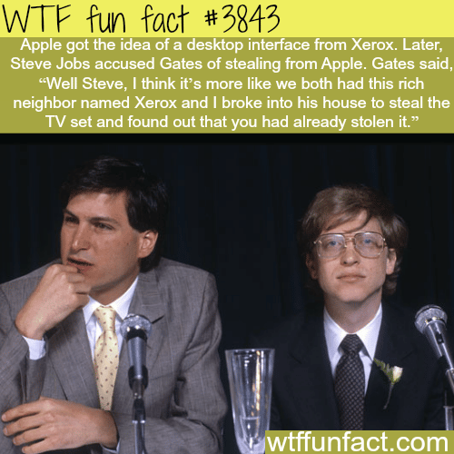 Steve Jobs and Bill Gates - WTF fun facts 