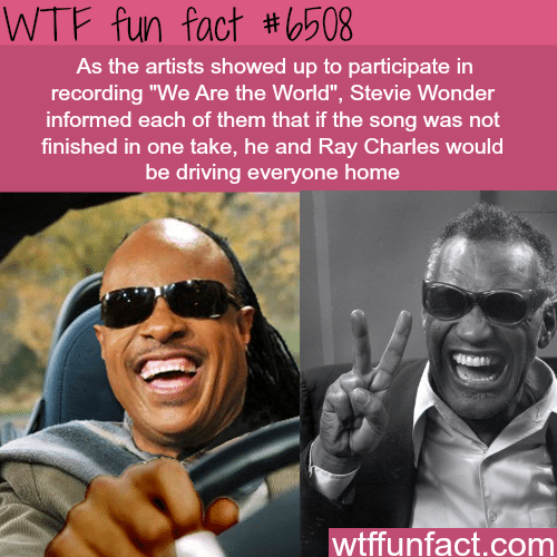 Stevie Wonder and Ray Charles - WTF fun facts
