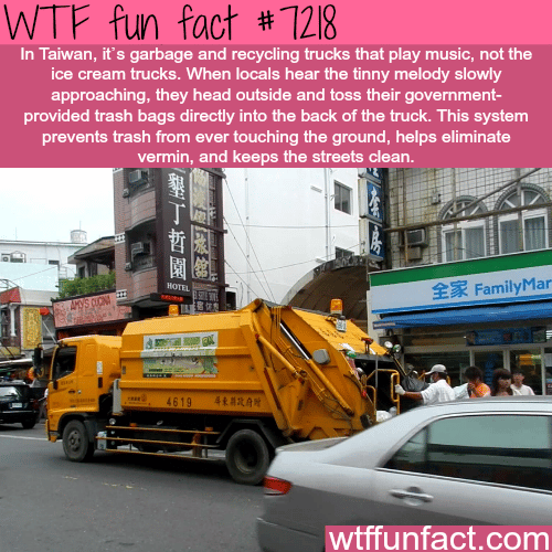 Taiwan’s garbage trucks - WTF Fun Fact