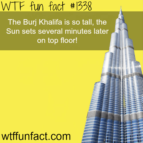 How tall is burj khalifa ? - tallest building in the world