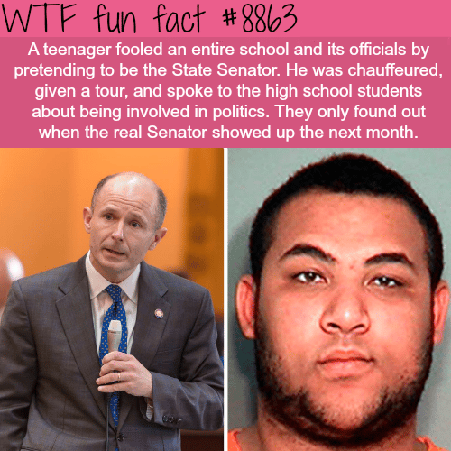 Teenager pretended to be a politician and fooled an entire school - WTF fun facts 