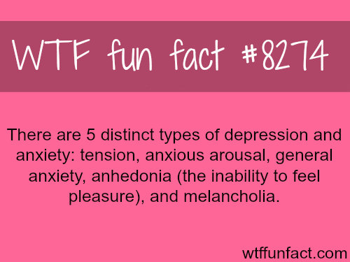 The 5 types of depression - WTF fun facts