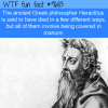 the ancient greek philosopher heraclitus is said