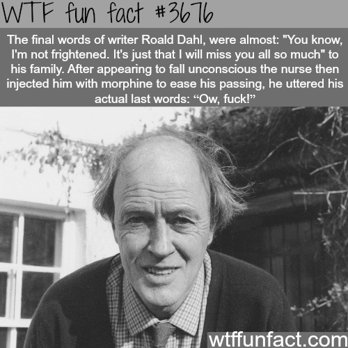 The best final words in the world -  WTF fun facts