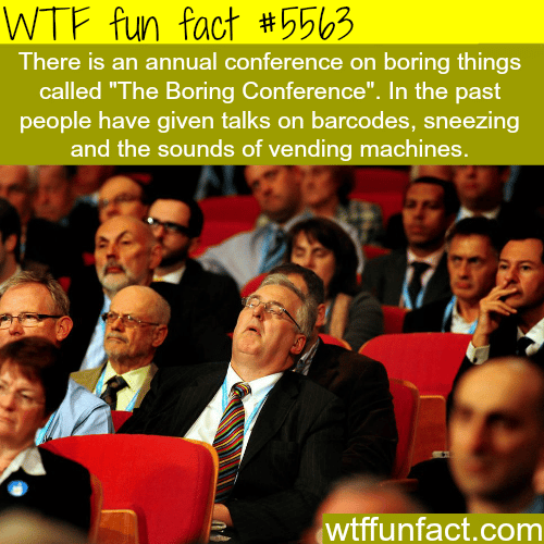 The Boring Conference - WTF fun facts