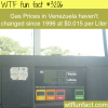 the cheap gas prices in venezuela wtf fun facts