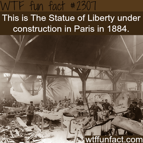 The construction of the the Statue of Liberty - WTF fun facts