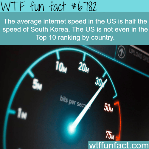 The countries with the highest internet speed - WTF fun fact