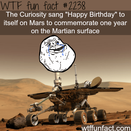 The Curiosity sang ‘happy birthday" to itself - WTF fun facts