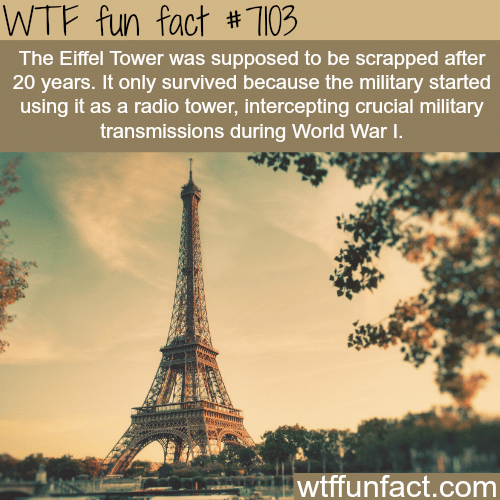 The Eiffel Tower - WTF fun facts